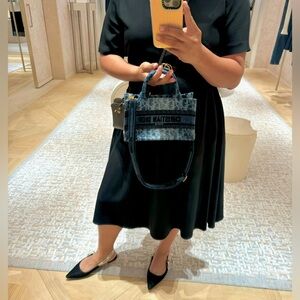 Christian Dior Mini Book Tote Denim Bag